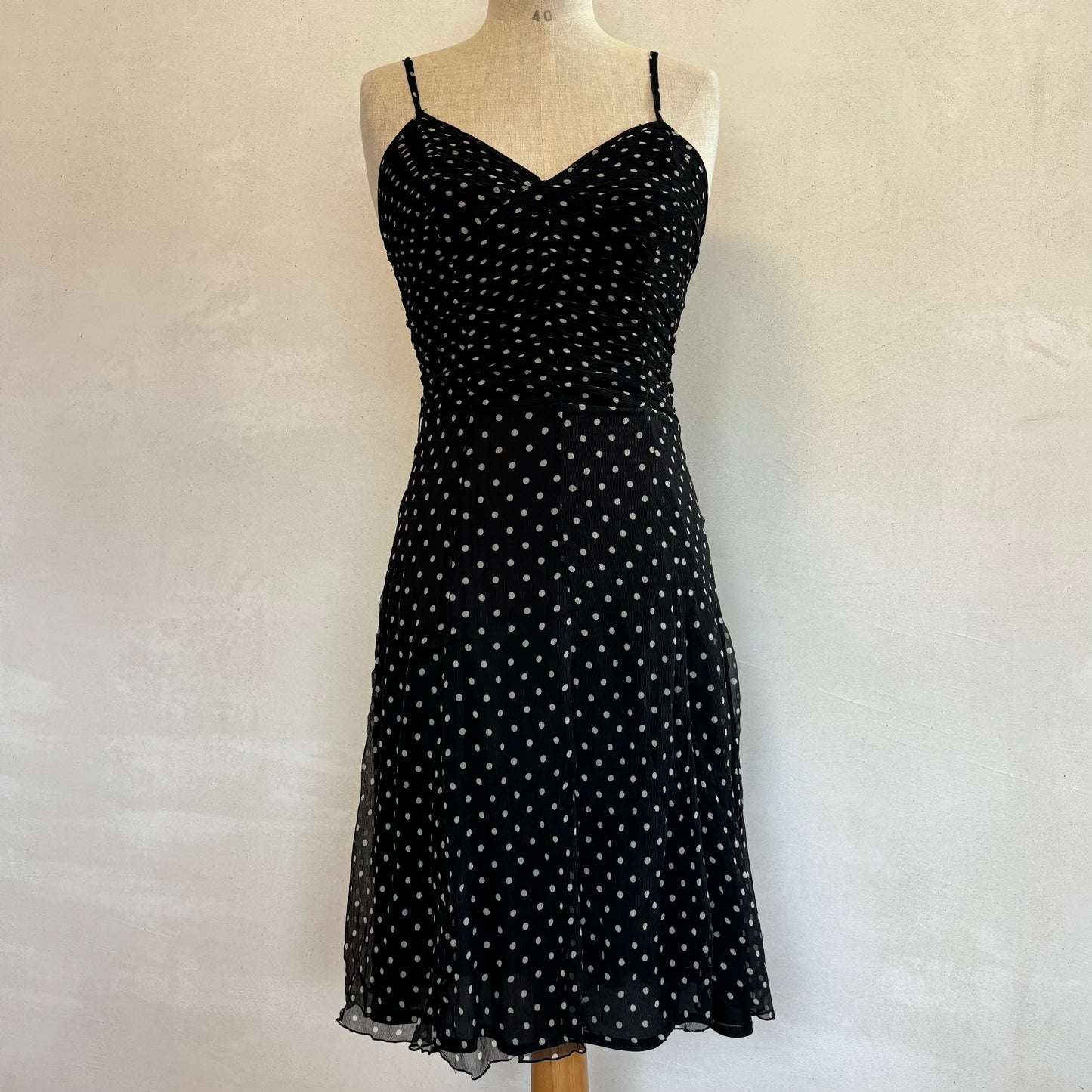 Silk Polkadot Dress (S)