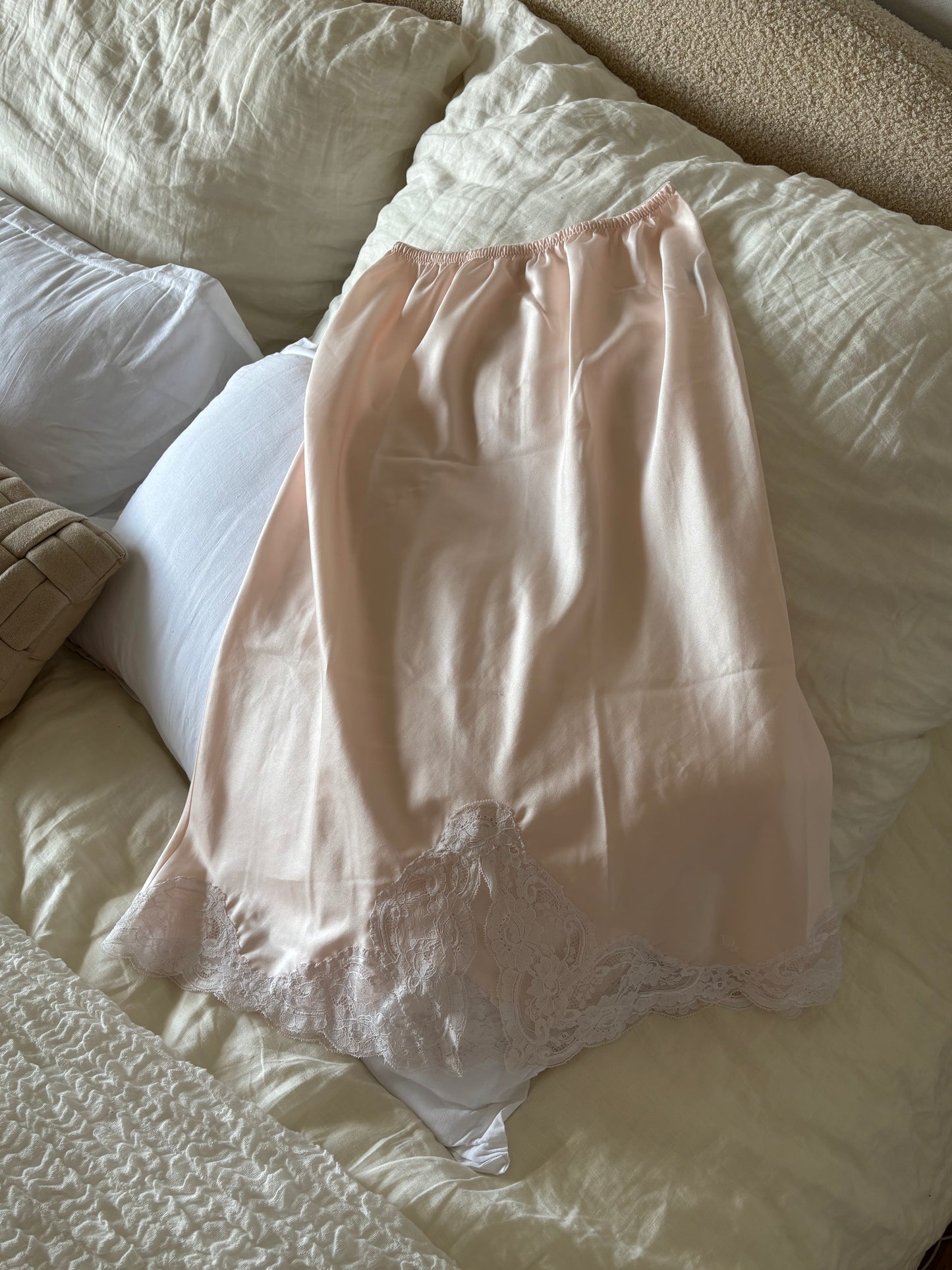 Dior Blush Slip Skirt (M)