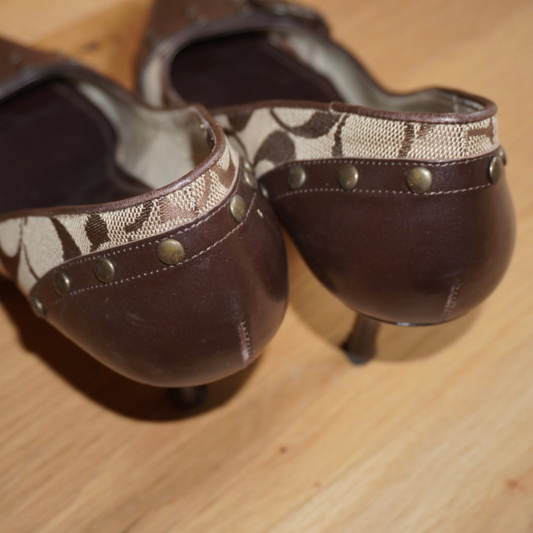 Coach Monogram Heels (38.5)