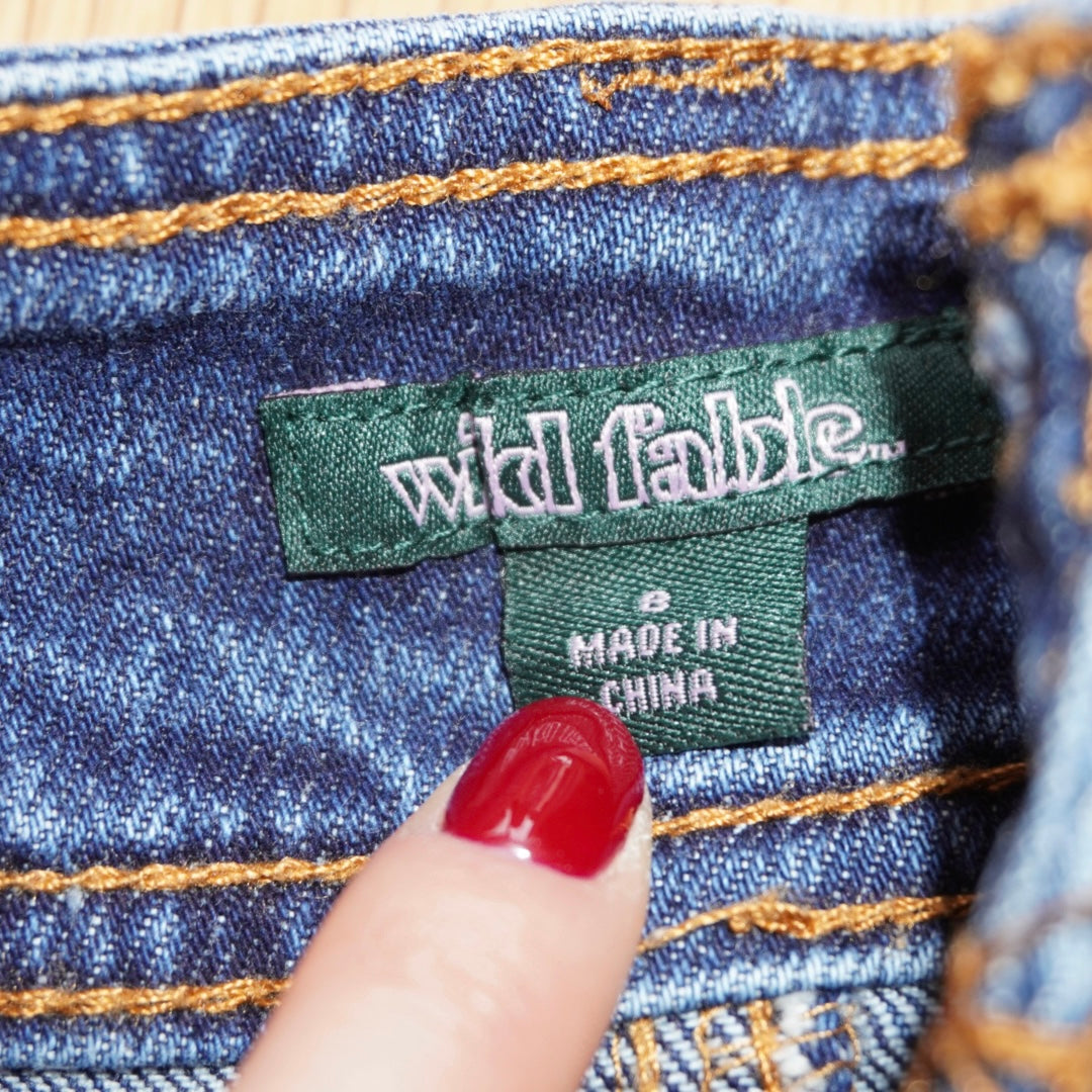 Denim Ruffle Skirt (M)