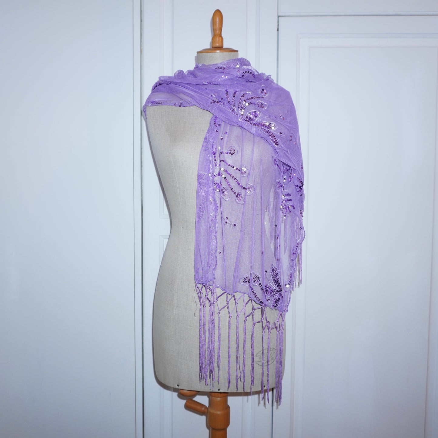 Sequin Tassle Scarf