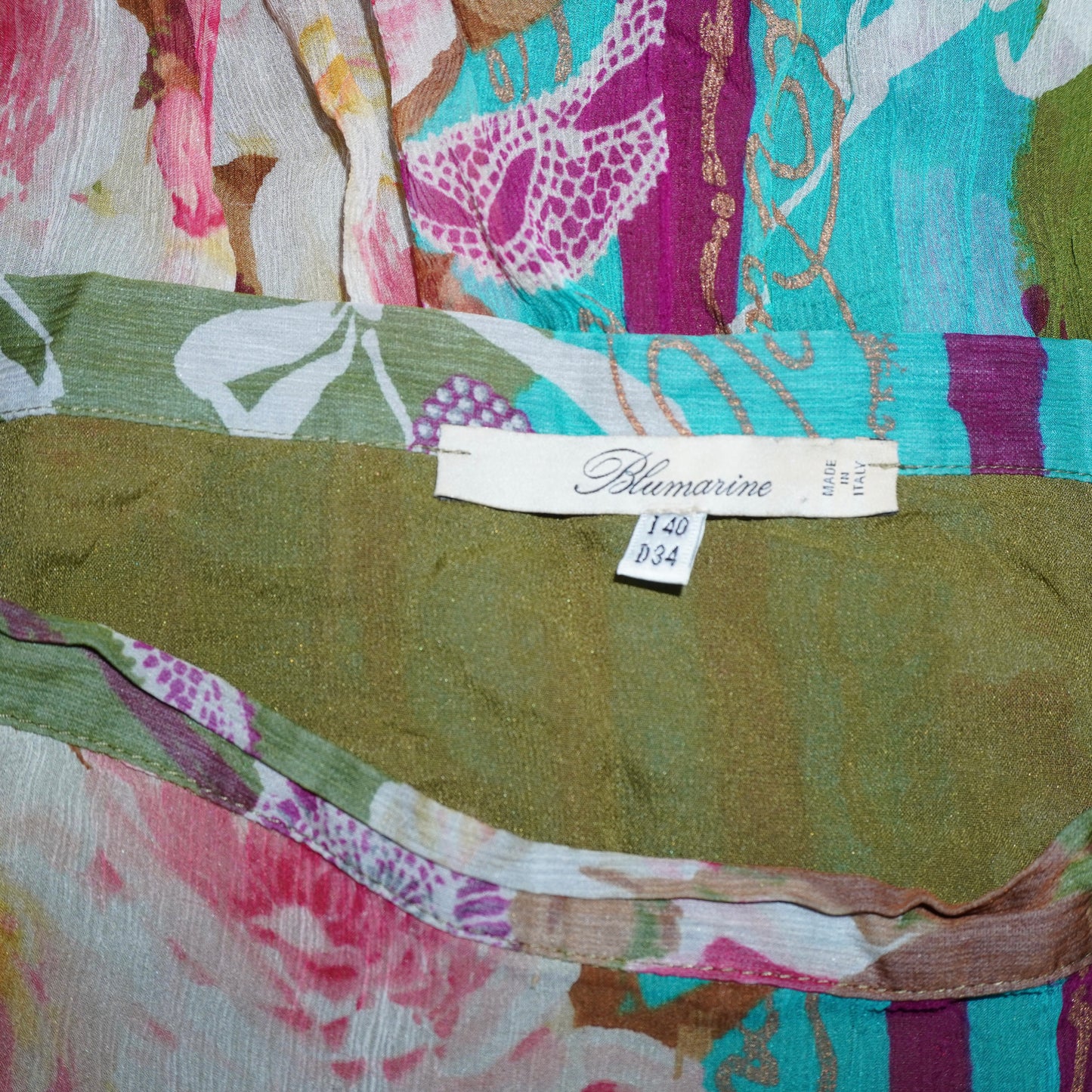 Blumarine Silk Skirt (S)