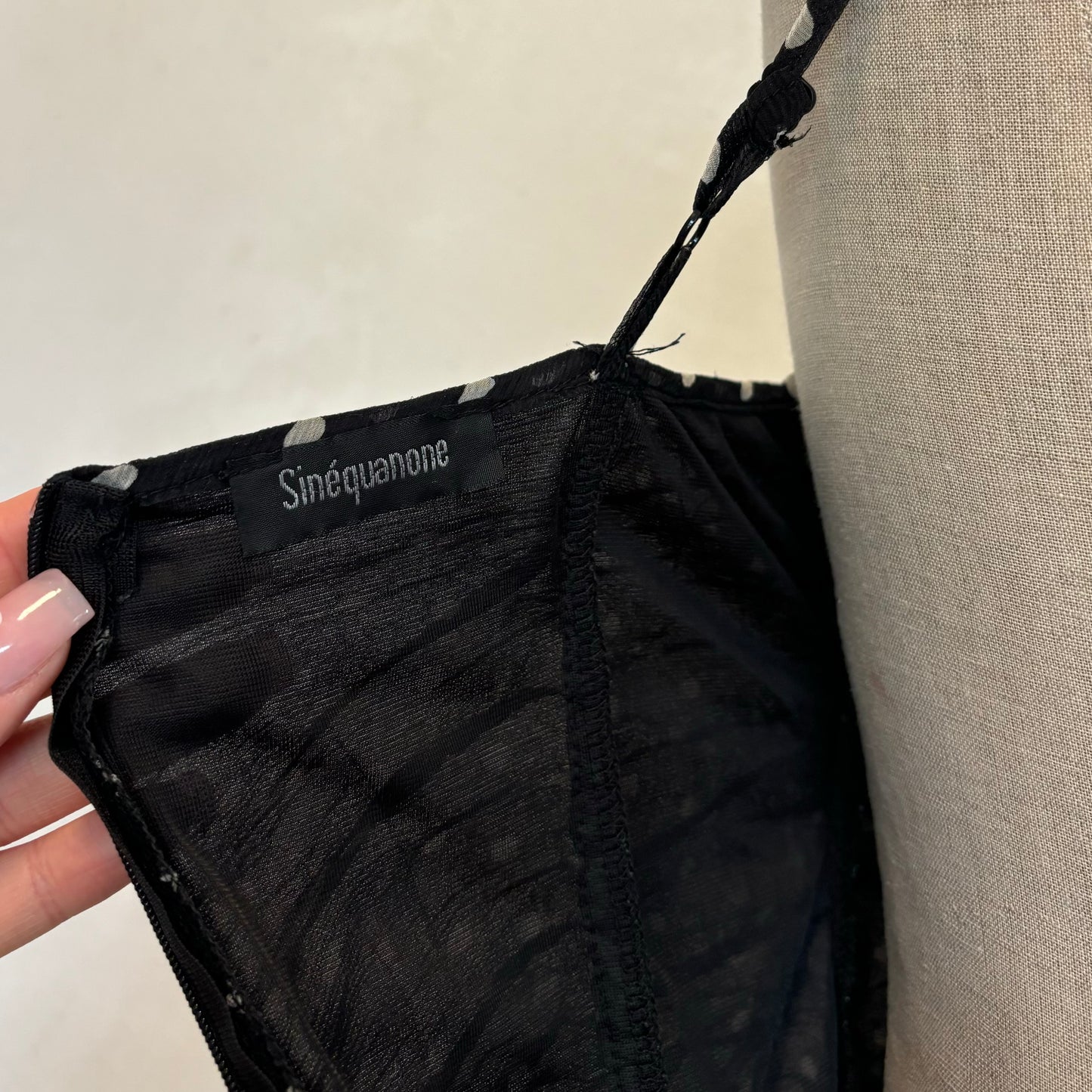 Silk Polkadot Dress (S)