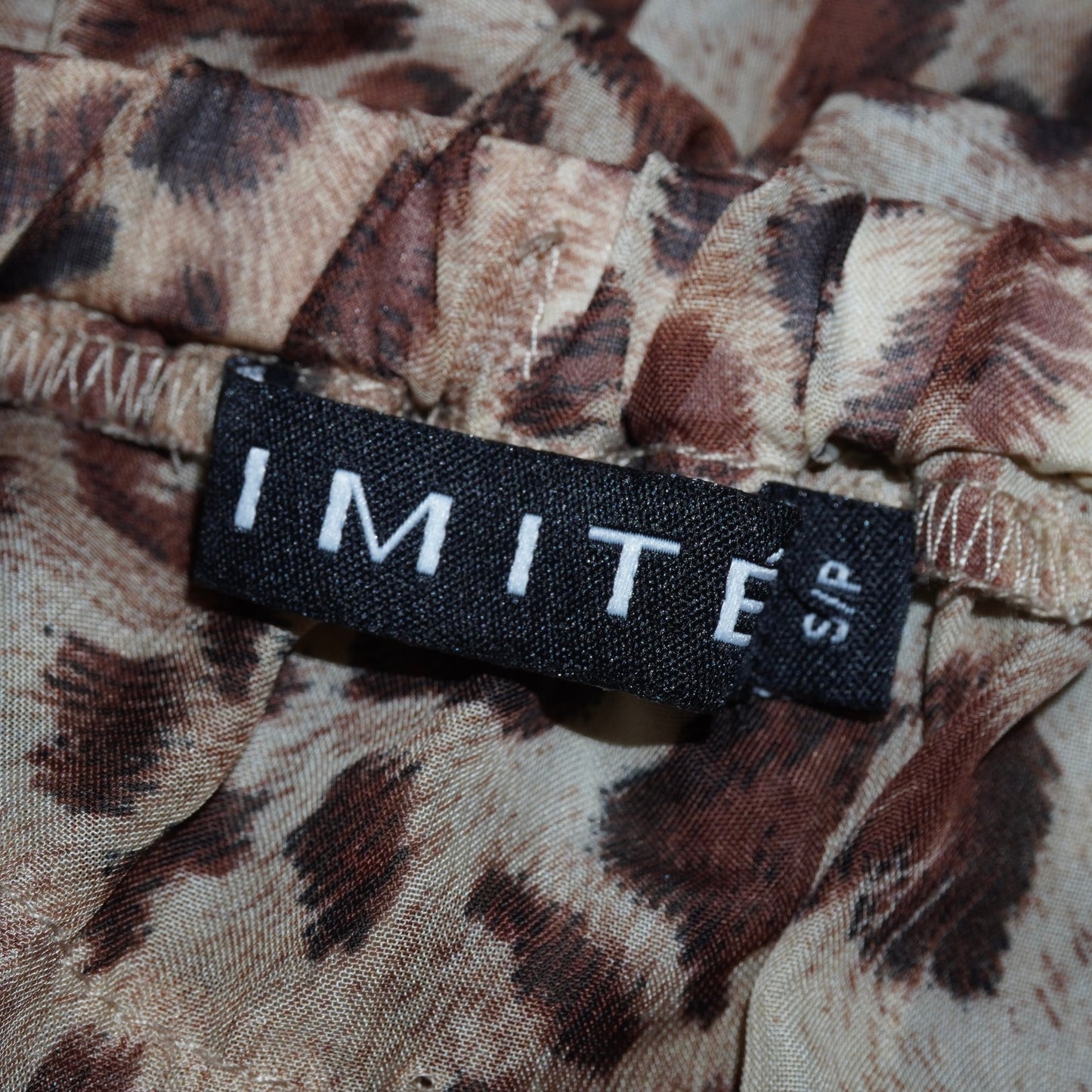 Leopard Ruffle Top (XS/ S)