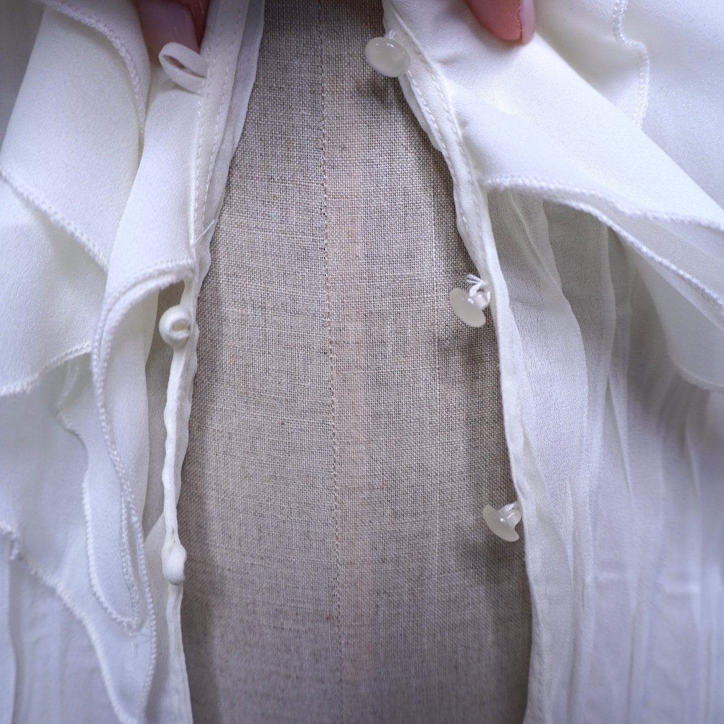 Ruffle Pleated Blouse (L)