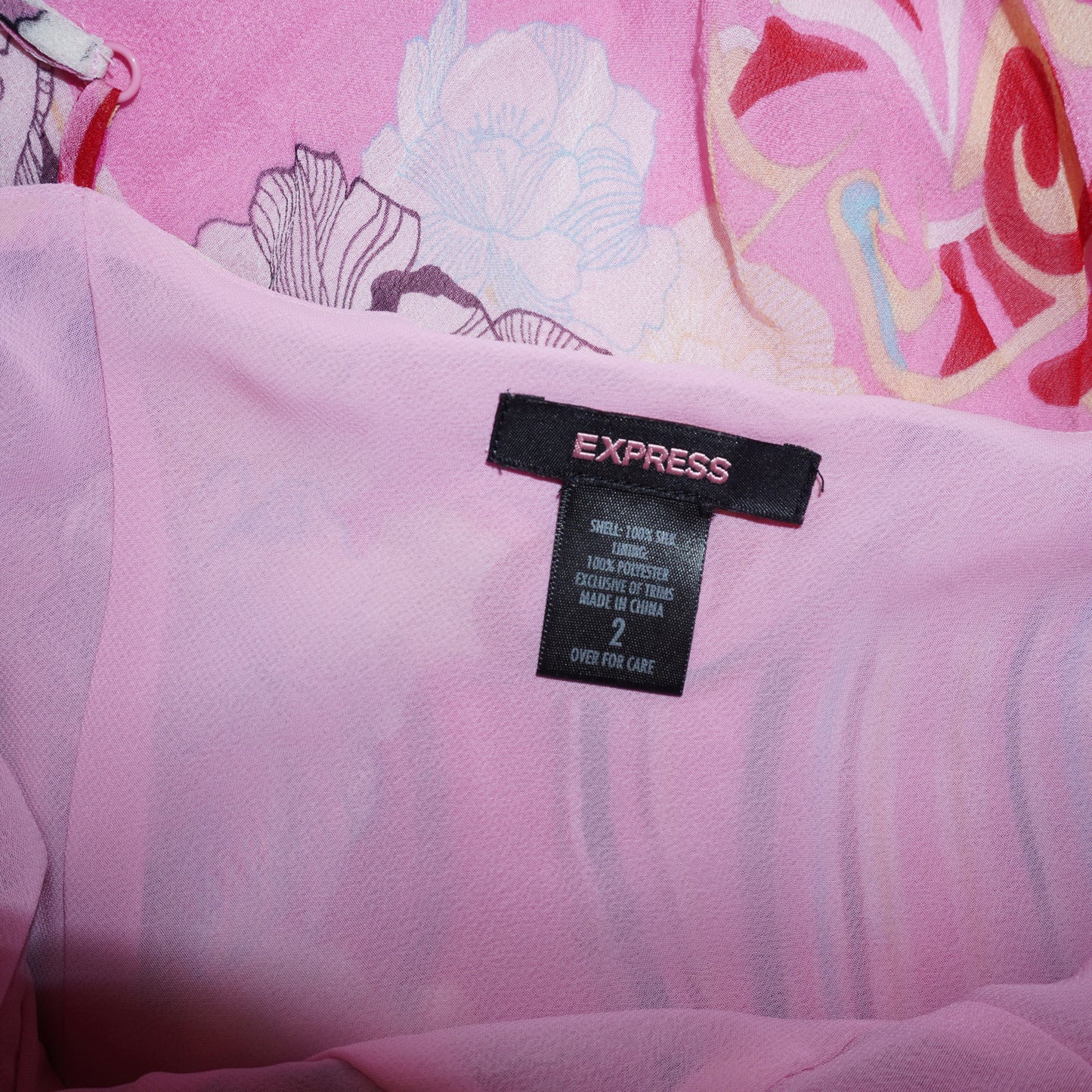 Silk Floral Dress (XS)