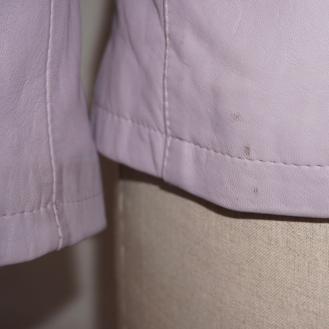 Faux Leather Blazer (XS)