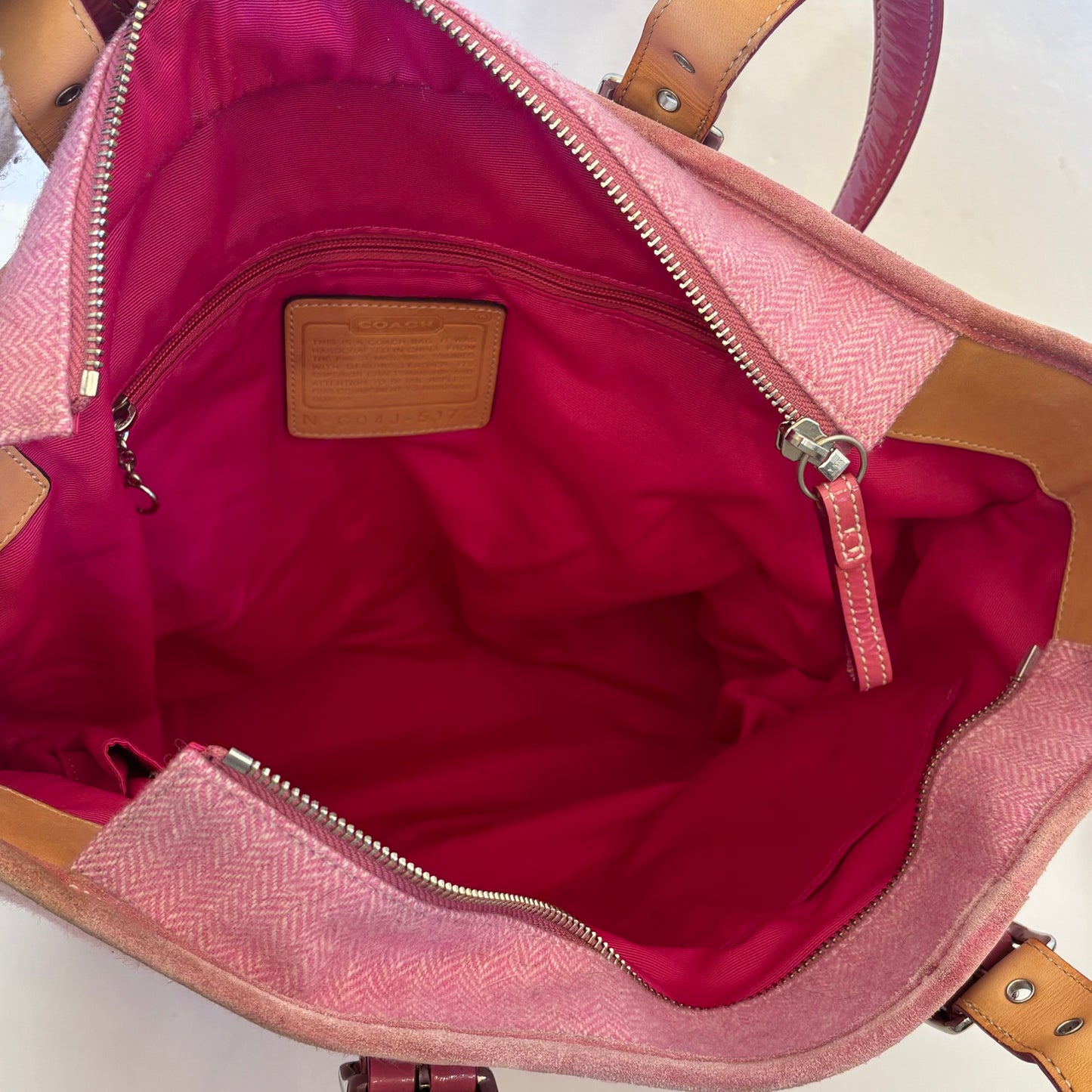 Coach Herringbone Tote Purse