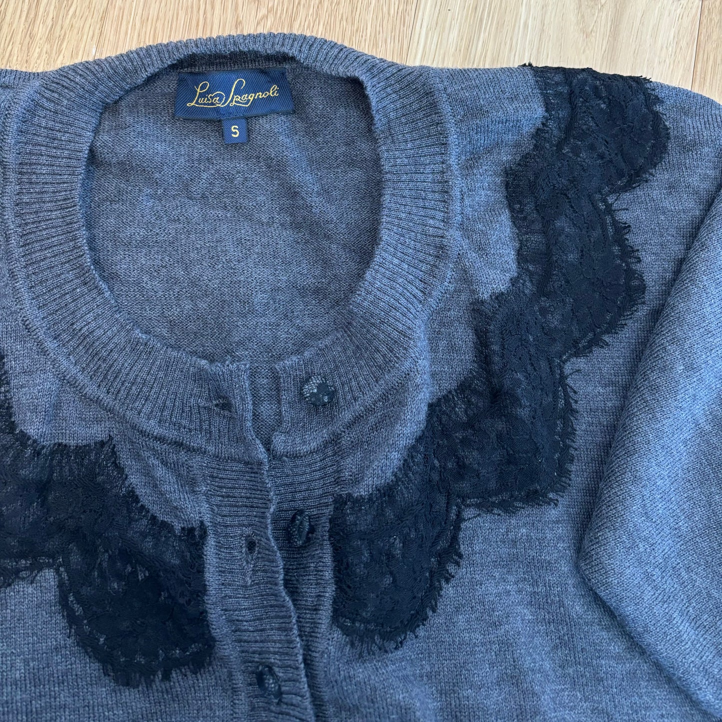 Wool Lace Cardigan (S)