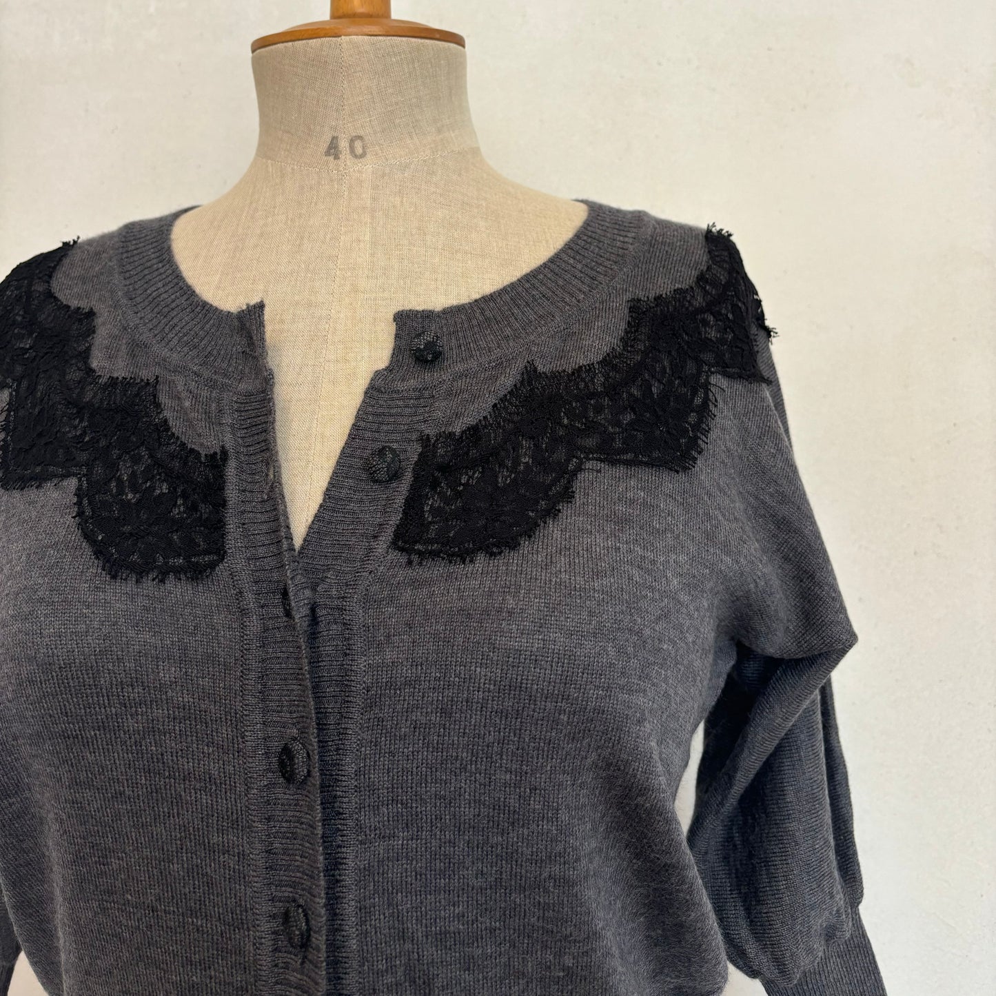 Wool Lace Cardigan (S)