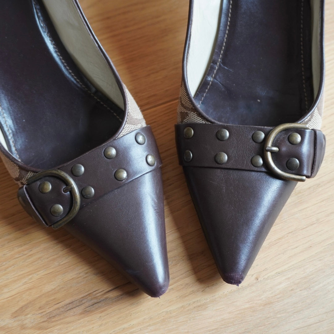 Coach Monogram Heels (38.5)