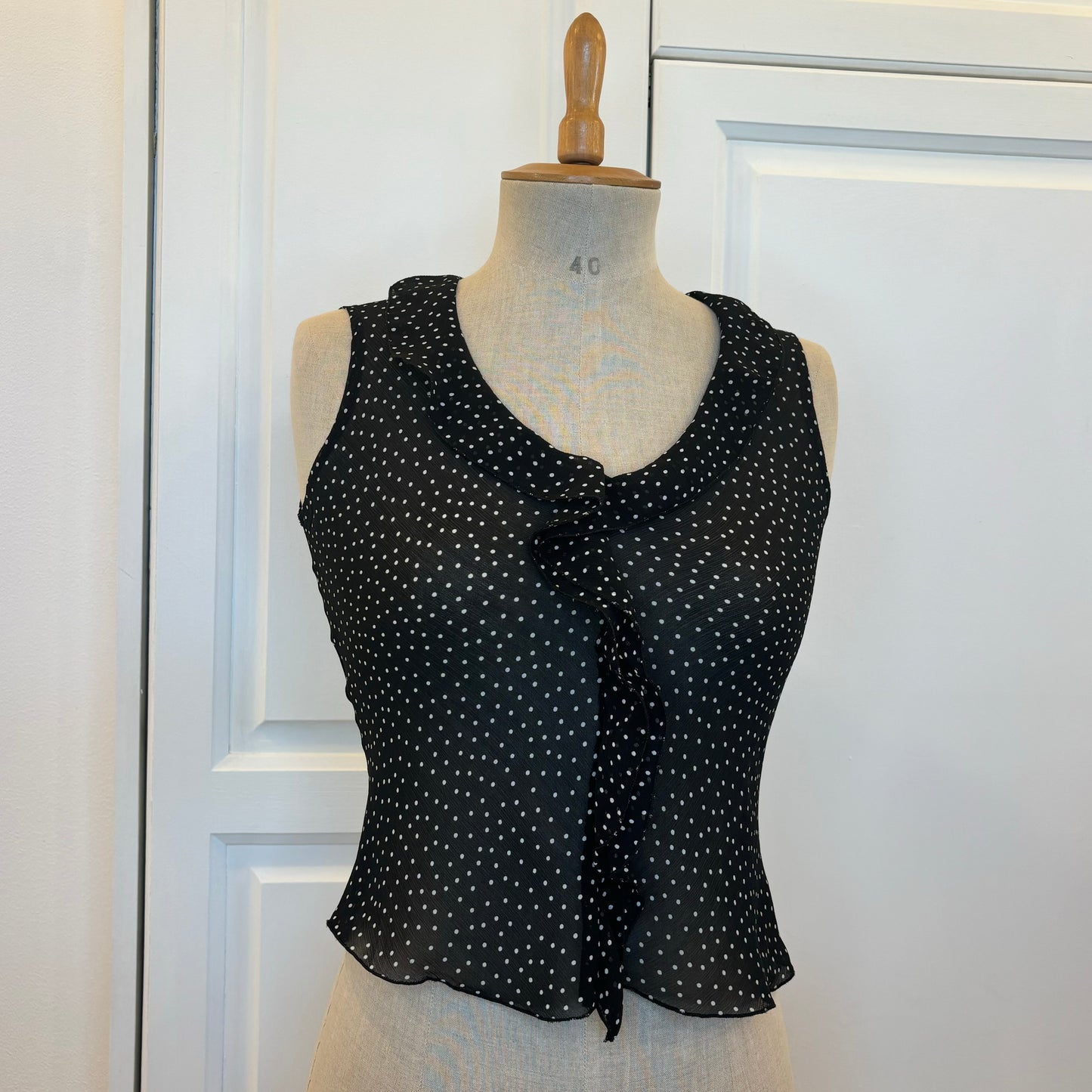 Polkadot Sheer Top (S)