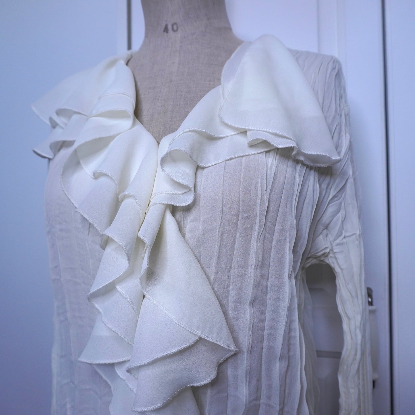 Ruffle Pleated Blouse (L)