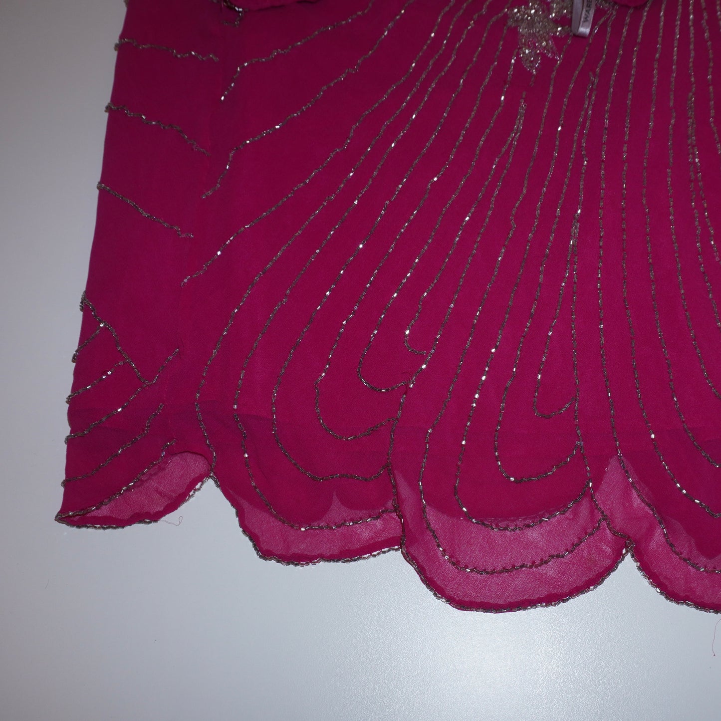 Silk Beaded Skirt (M)