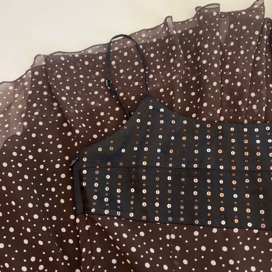 Silk Polkadot Dress (S)