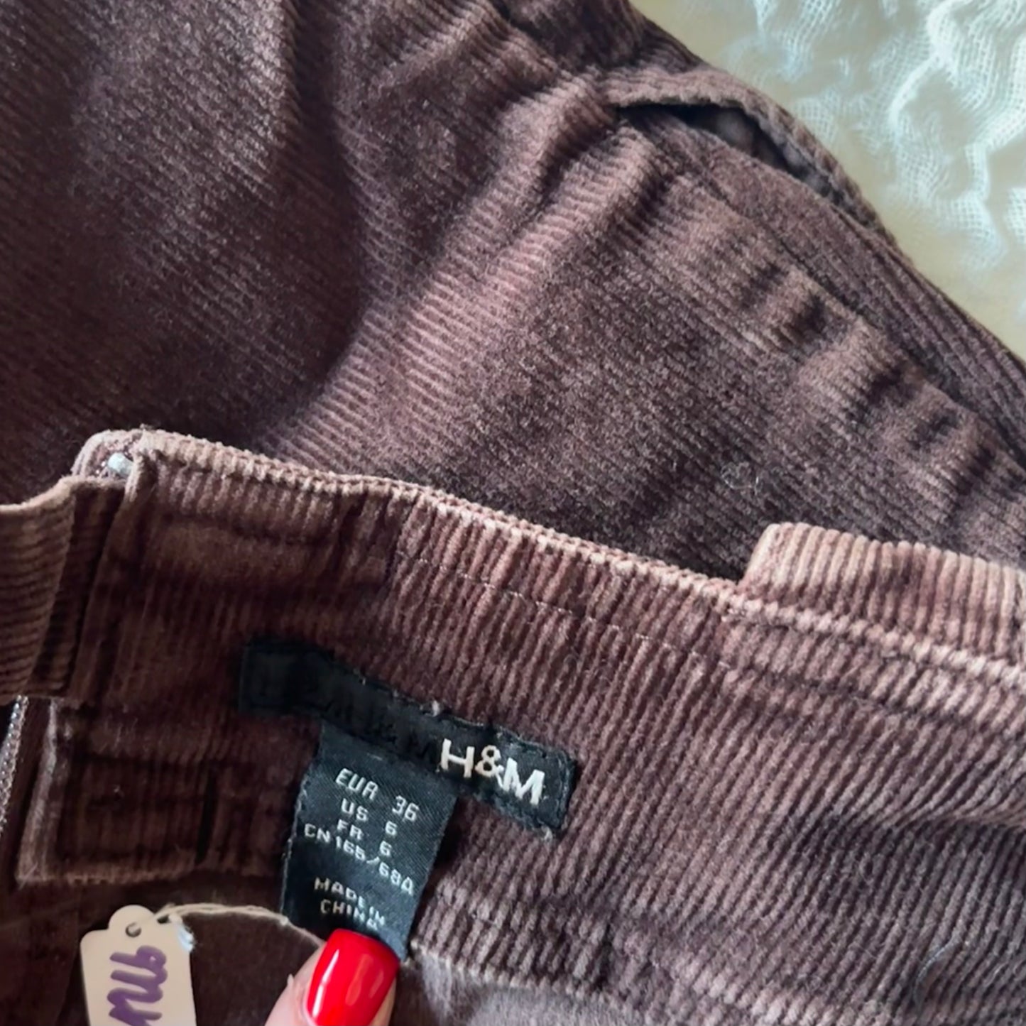 Brown Corduroy Skirt (S)