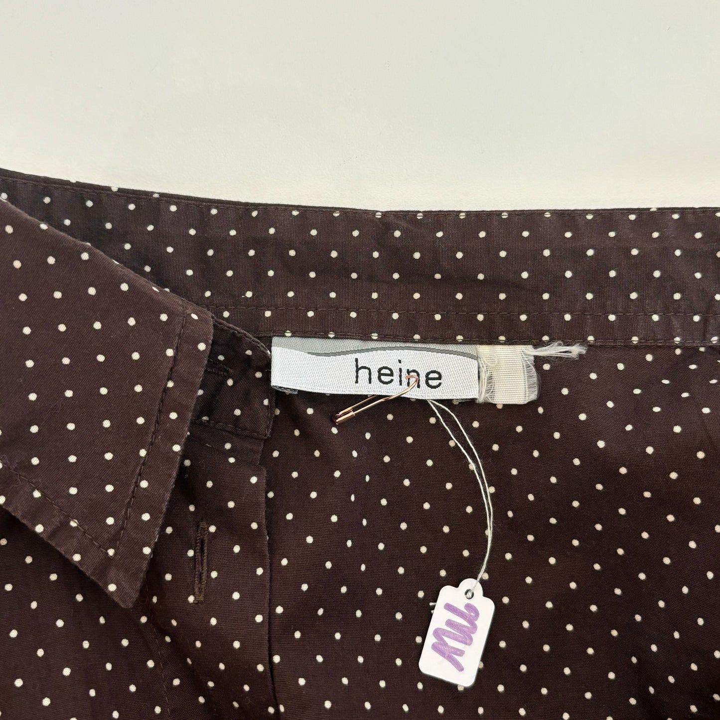 Polkadot Brown Blouse (M)