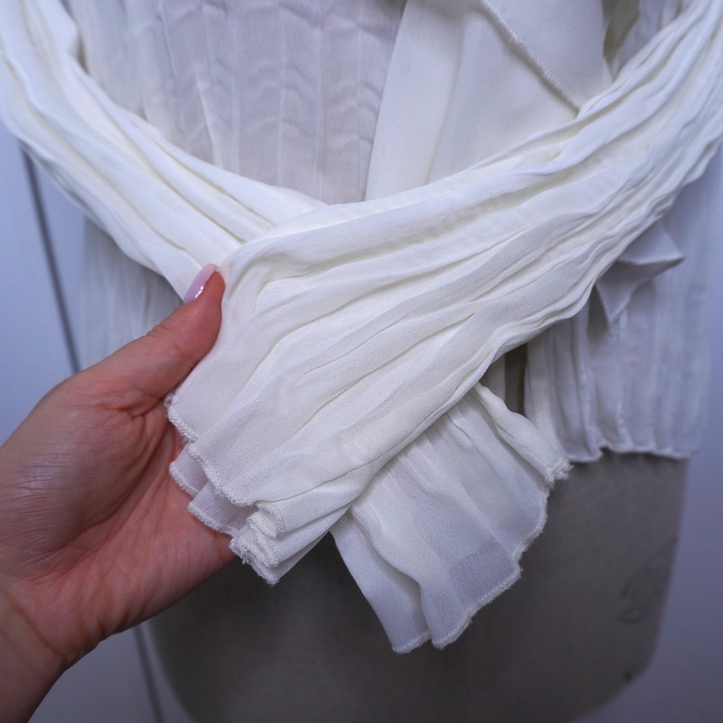 Ruffle Pleated Blouse (L)