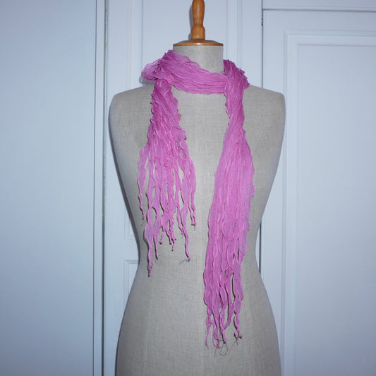 Silk Ruffle Scarf