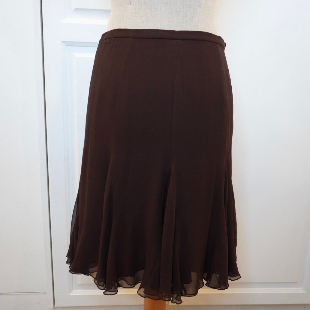 BCBG Maxazria Silk Skirt (M)