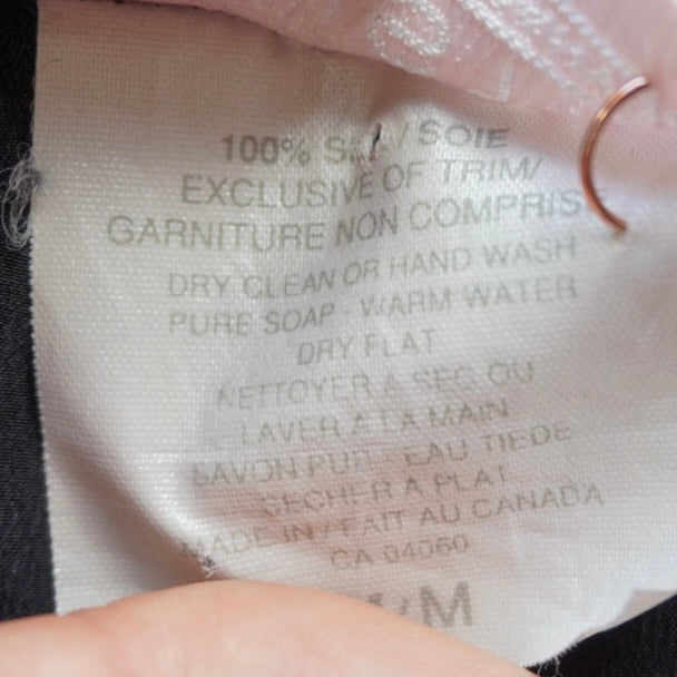 Silk Open Back Dress (M)