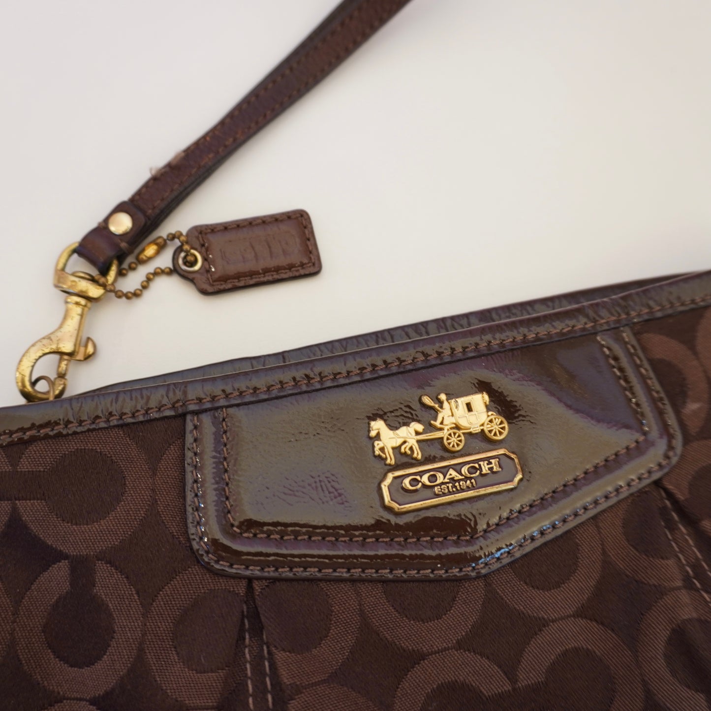 Coach Monogram Pouch