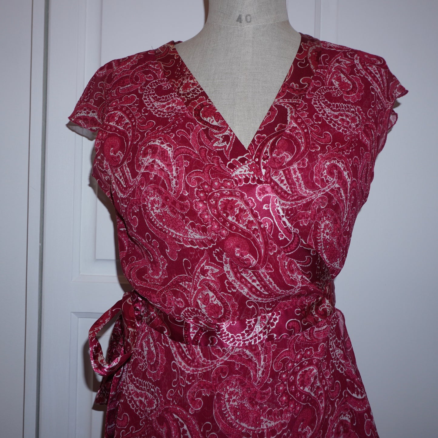 Silk Wrap Dress (S)