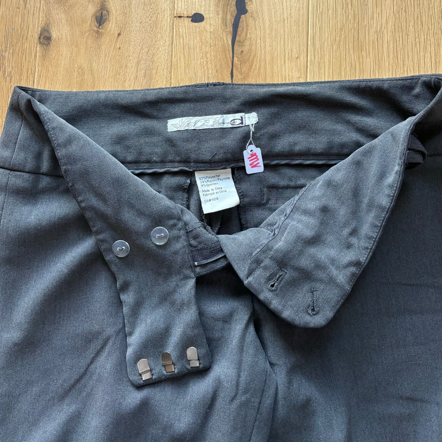 Grey bootcut trousers (eu36)