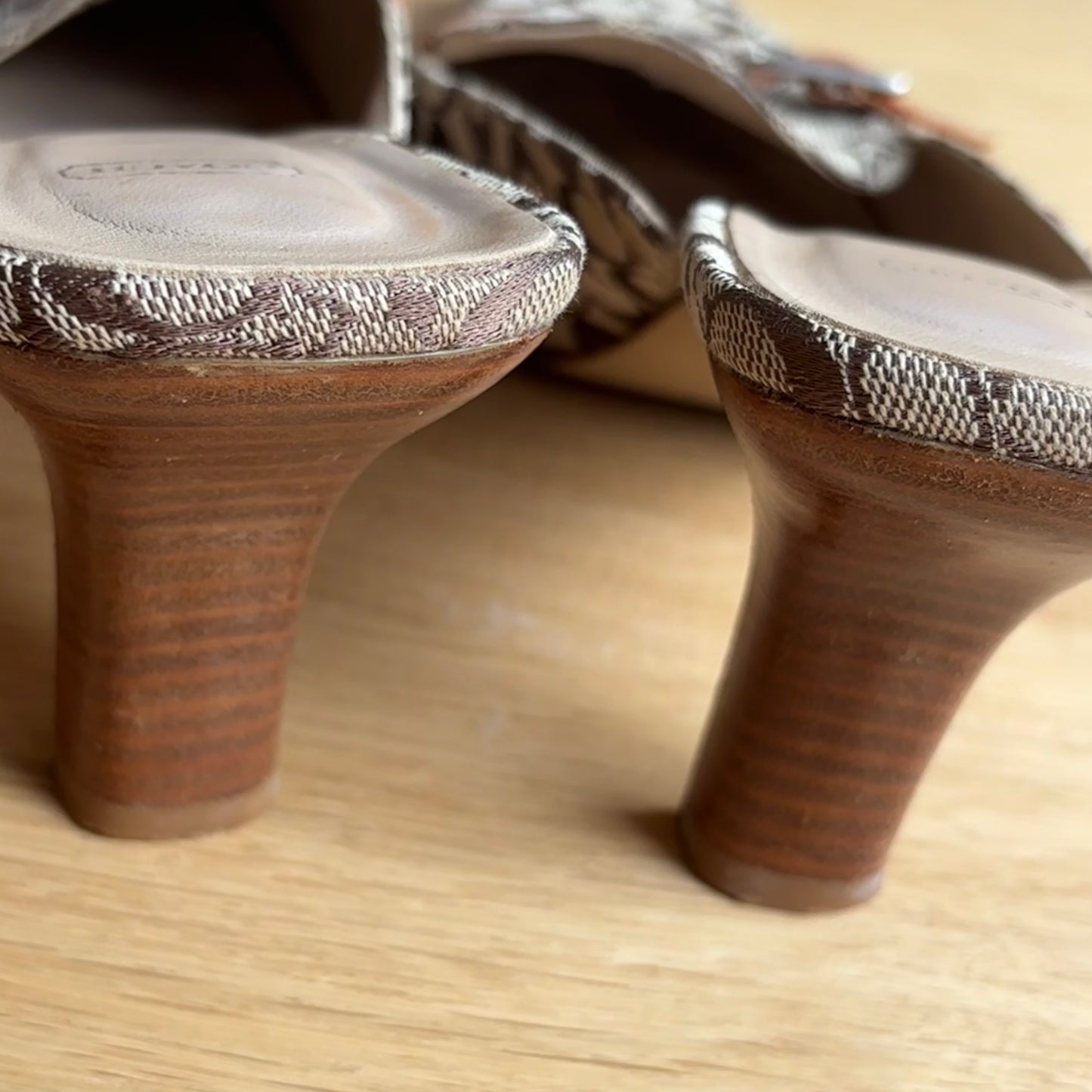 Coach Monogram Mules (37.5)