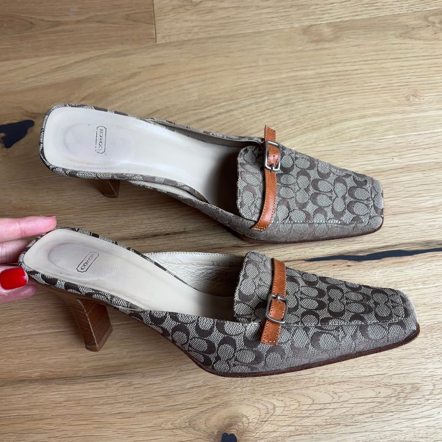 Coach Monogram Mules (37.5)