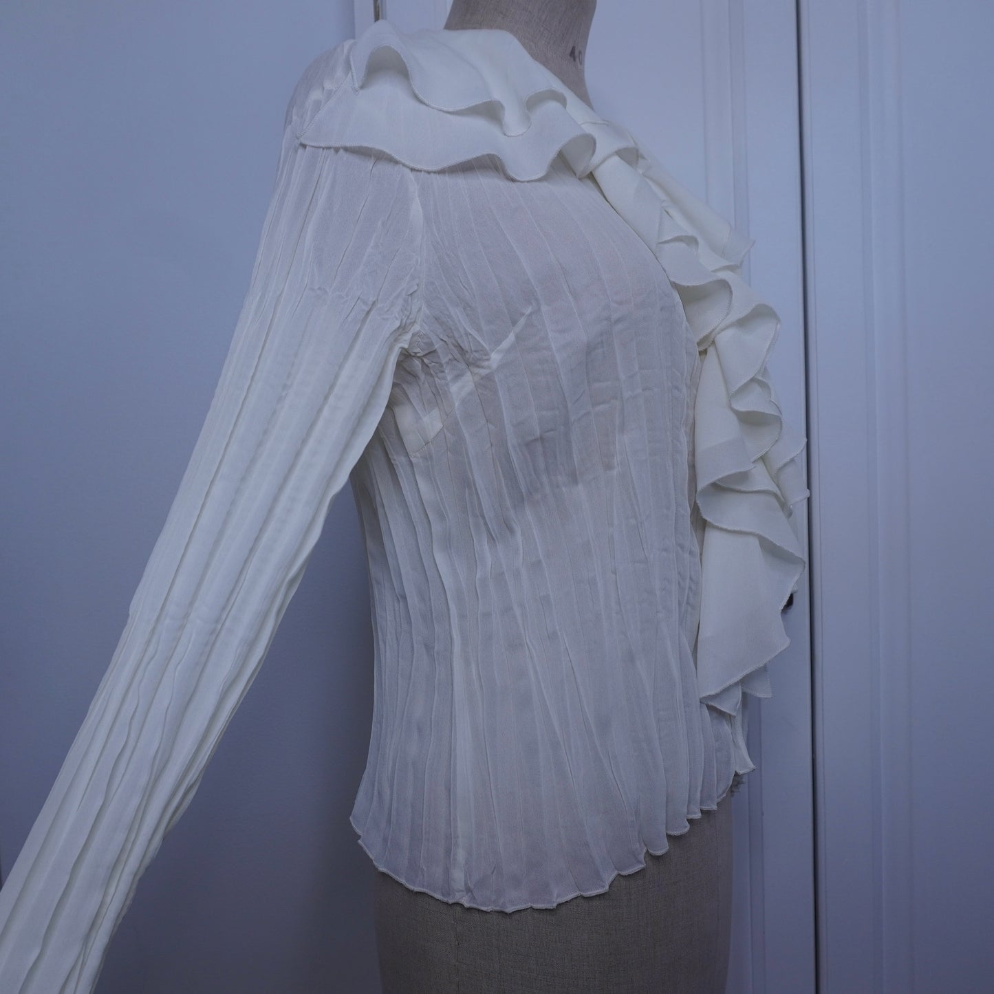 Ruffle Pleated Blouse (L)
