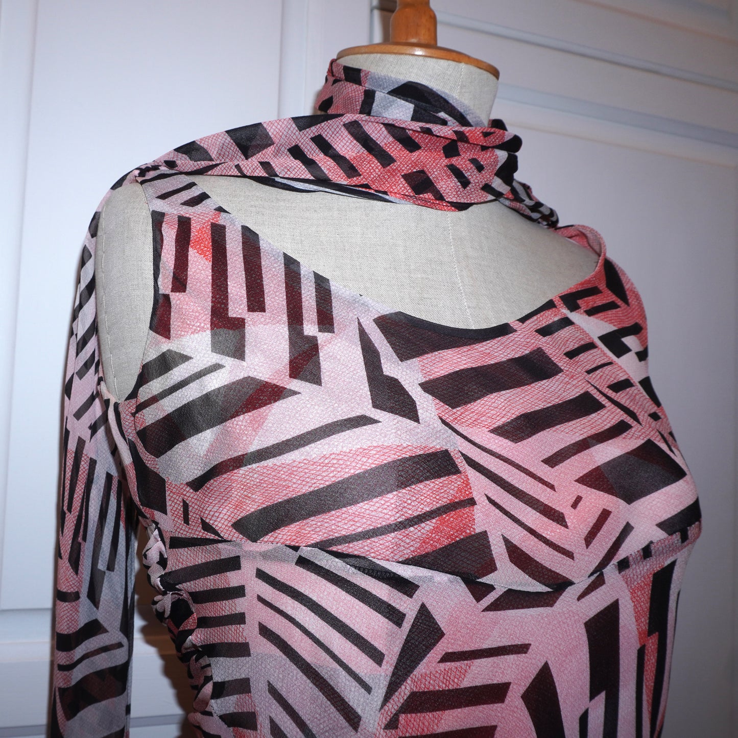 Silk Abstract Dress (S)