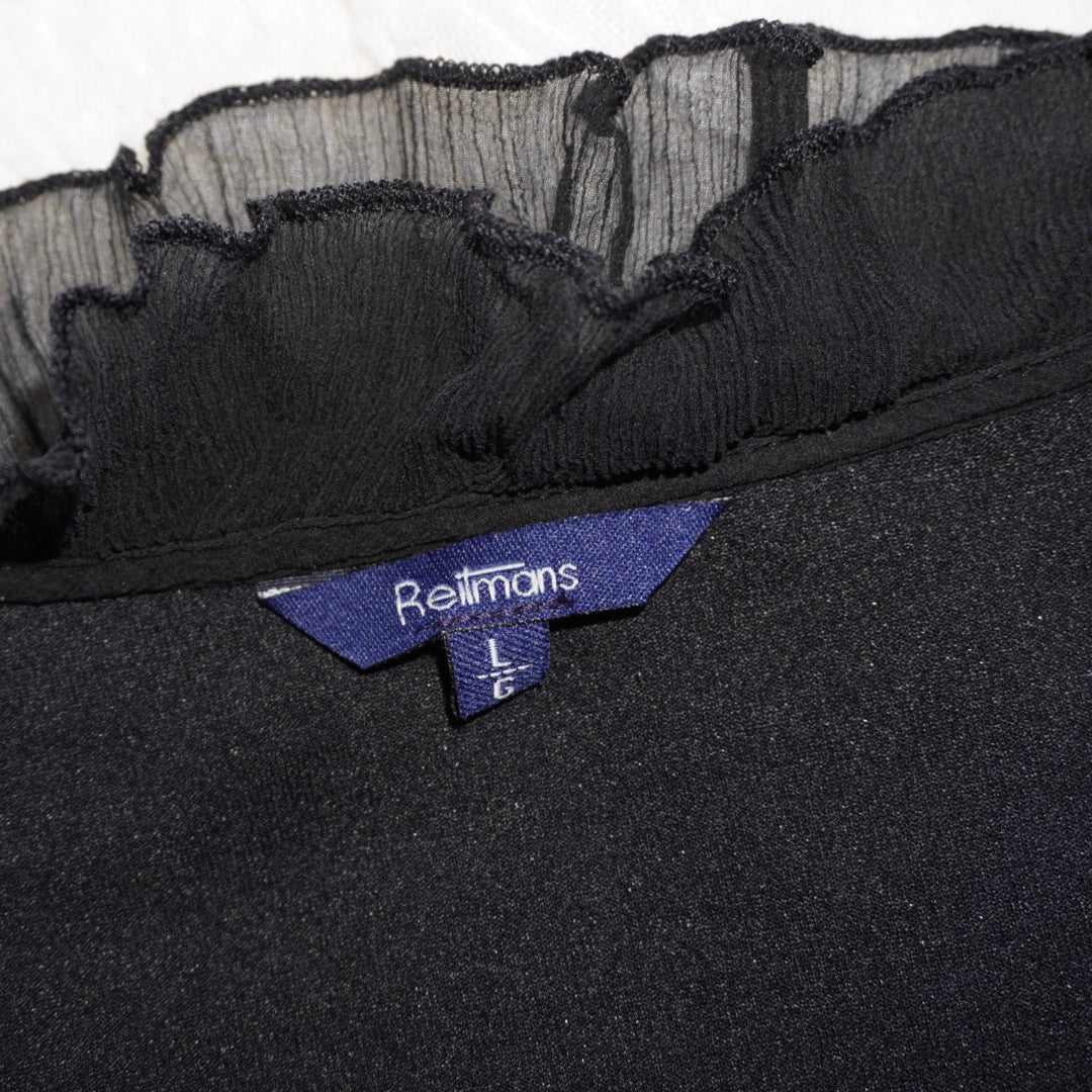 Velour Ruffle Top (M)