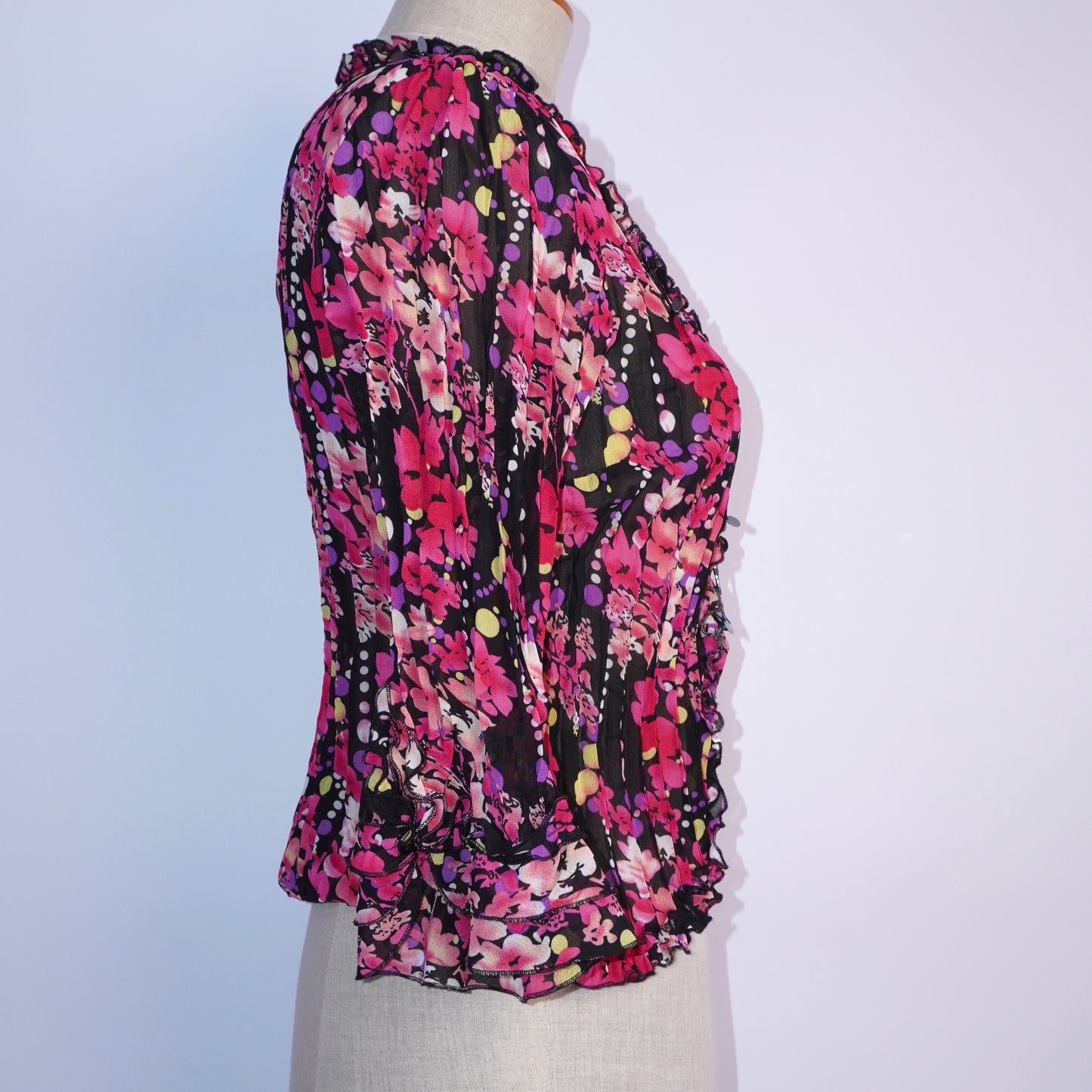 Beaded Ruffle Blouse (S)