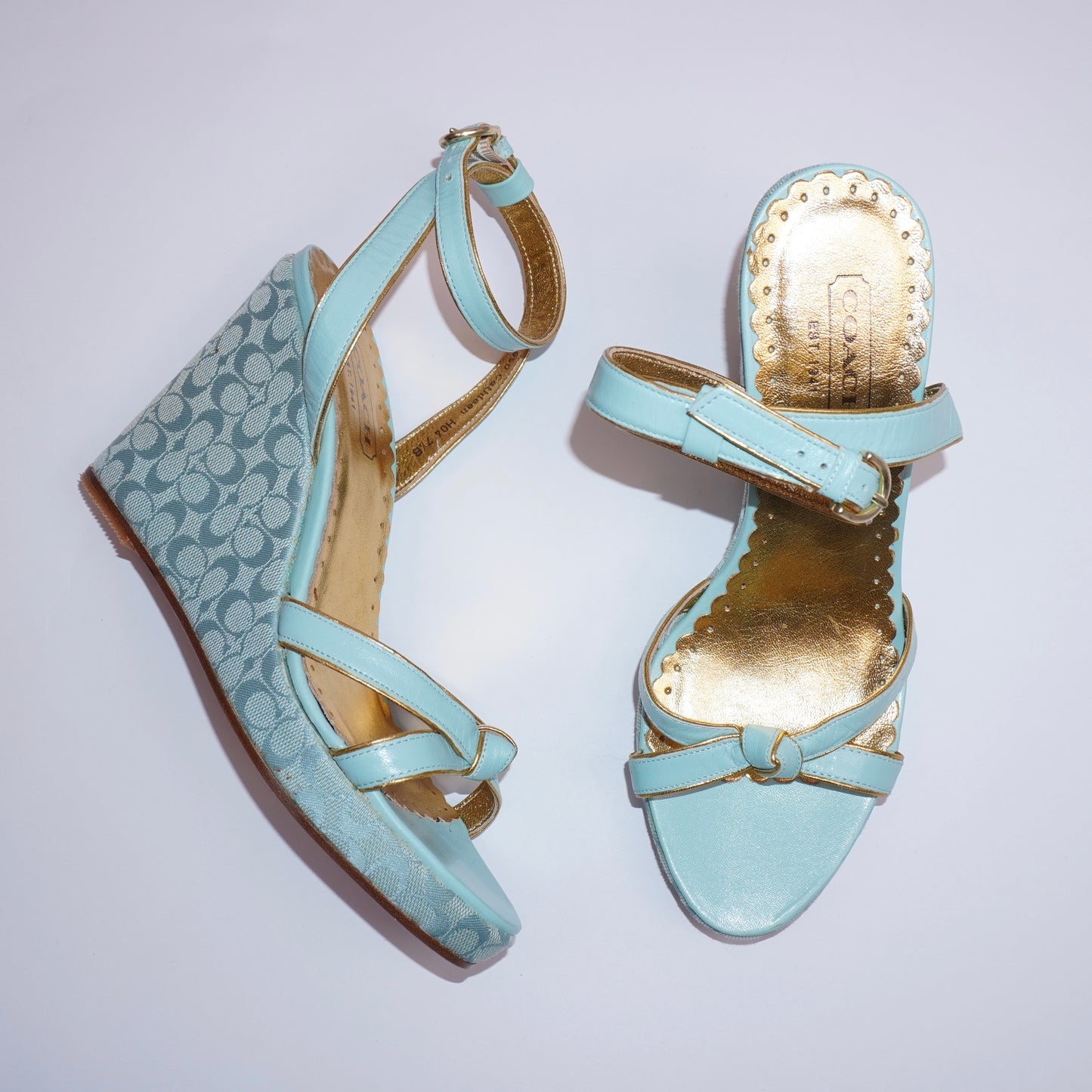 Coach Monogram Wedges (37.5)