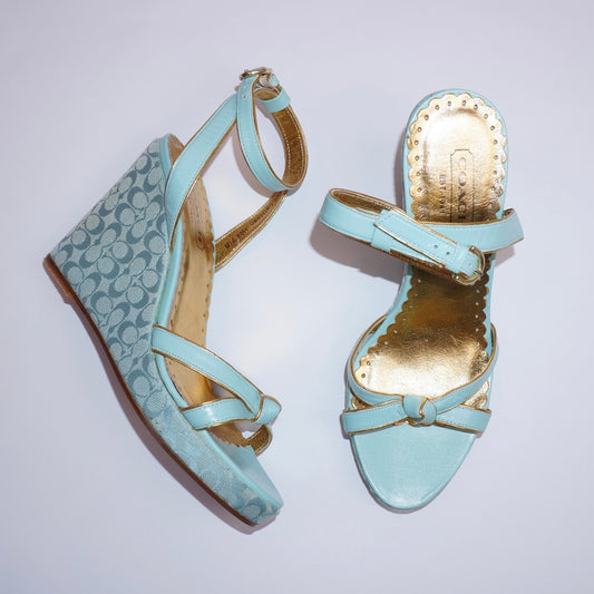 Coach Monogram Wedges (37.5)