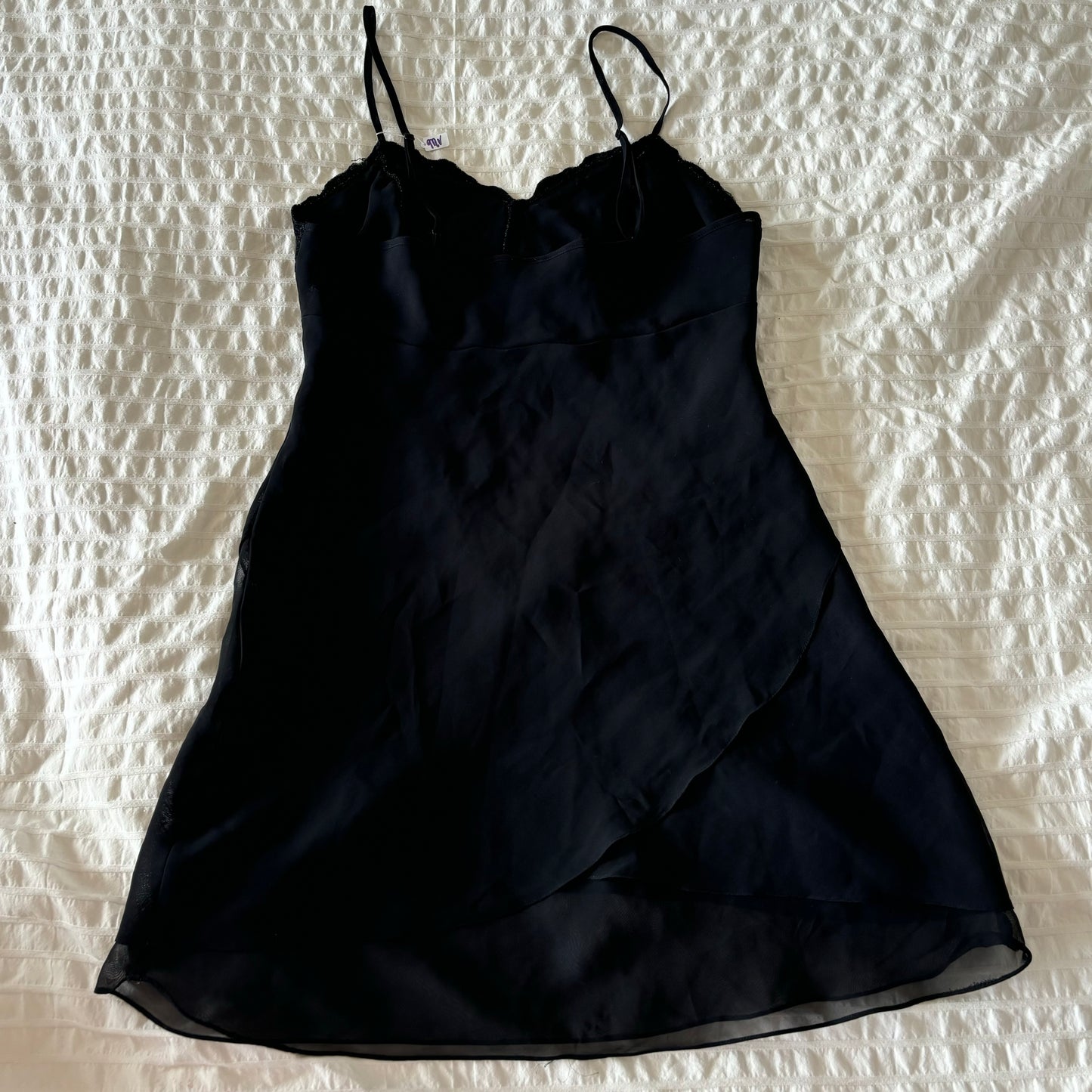 Black Flowy Beaded Dress (S)