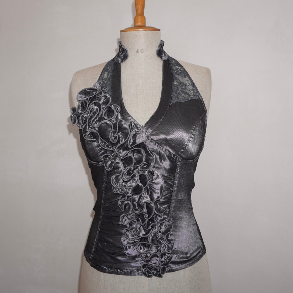 Ruffle Halterneck Top (M)