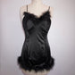 Feather Trim Babydoll (M)
