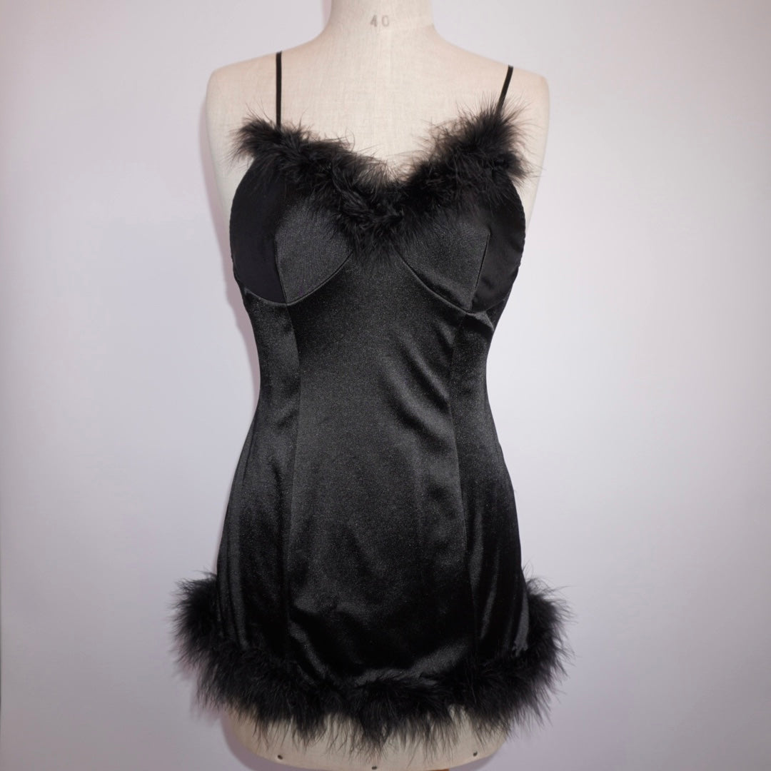 Feather Trim Babydoll (M)