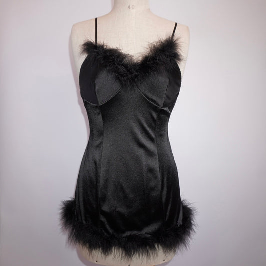 Feather Trim Babydoll (M)