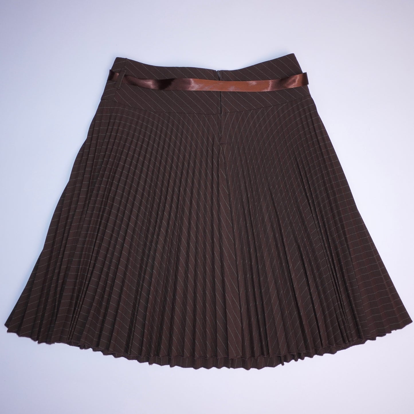 Pinstripe Pleated Skirt (M)