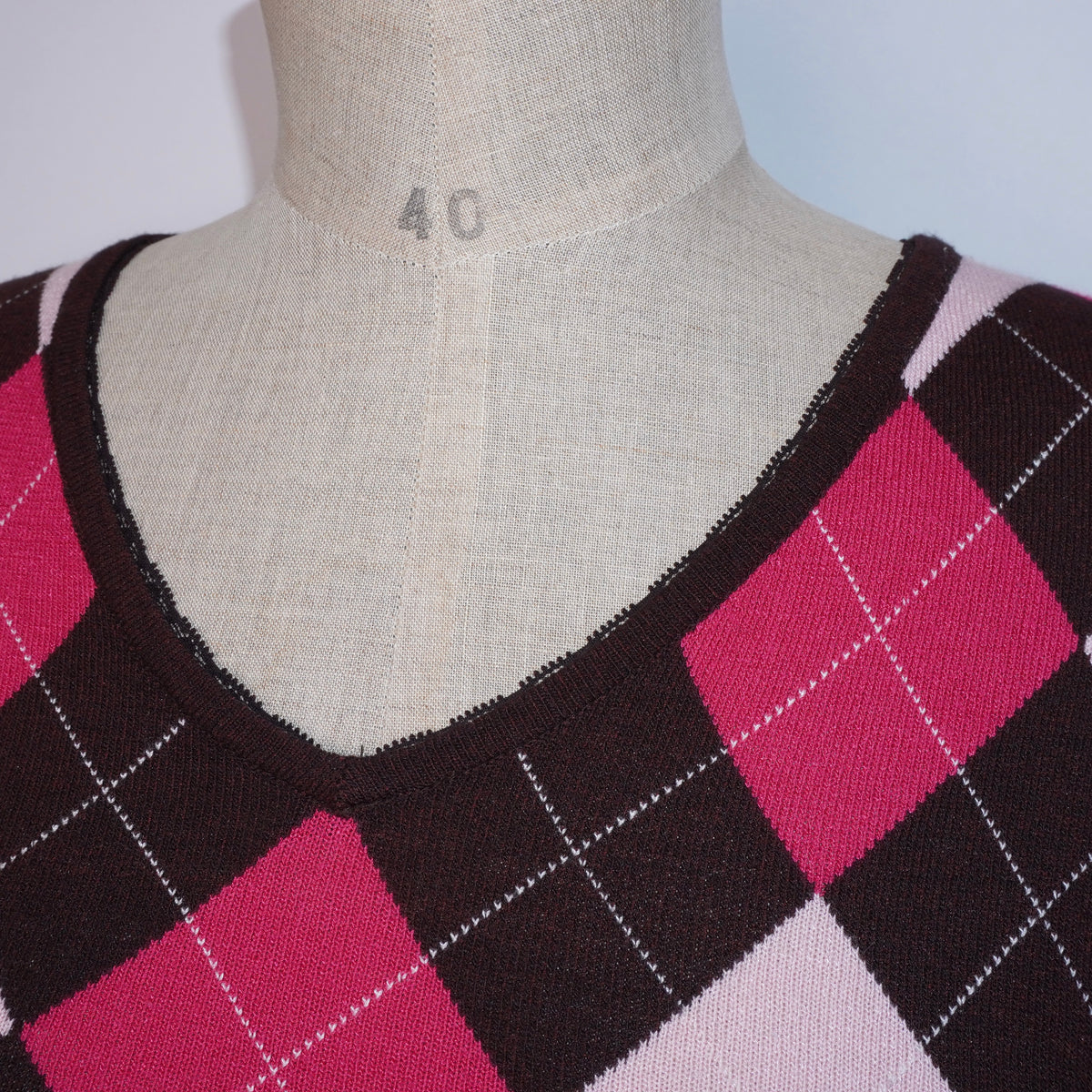Argyle Knit Sweater