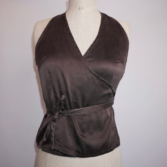 Silk Wrap Top (M)