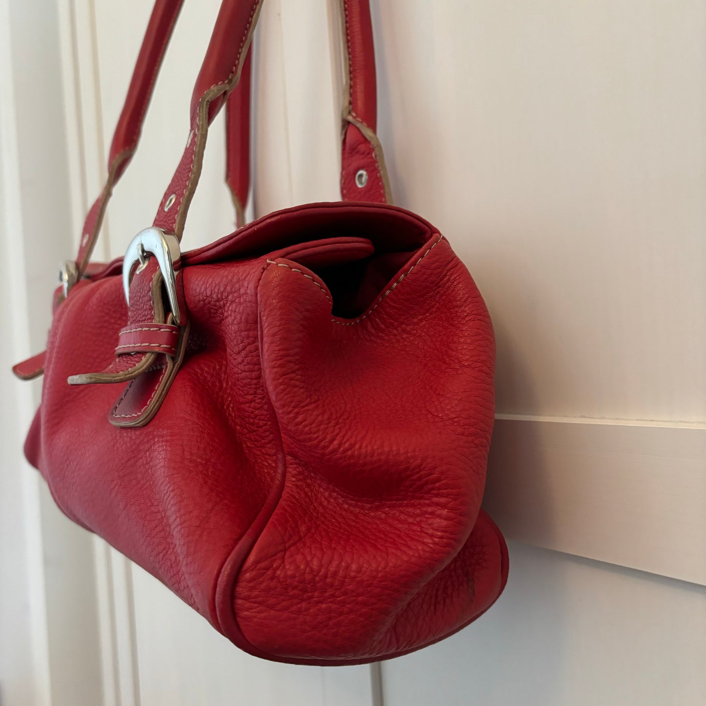 Red Leather Purse