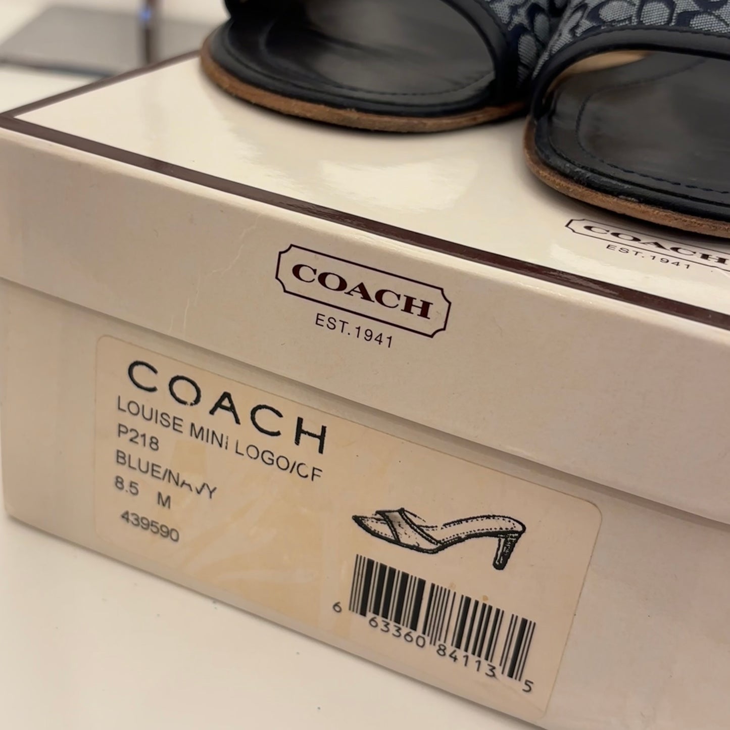 Coach Monogram Mules (38.5)