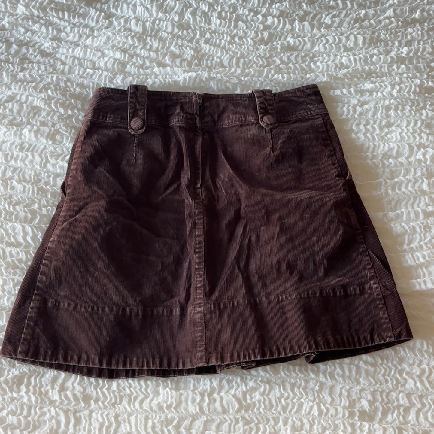 Brown Corduroy Skirt (S)