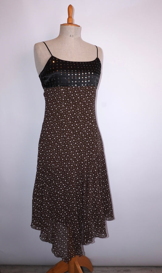 Silk Polkadot Dress (S)