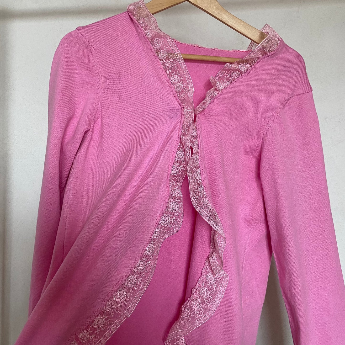 Pink Lace Cardigan (S/M)