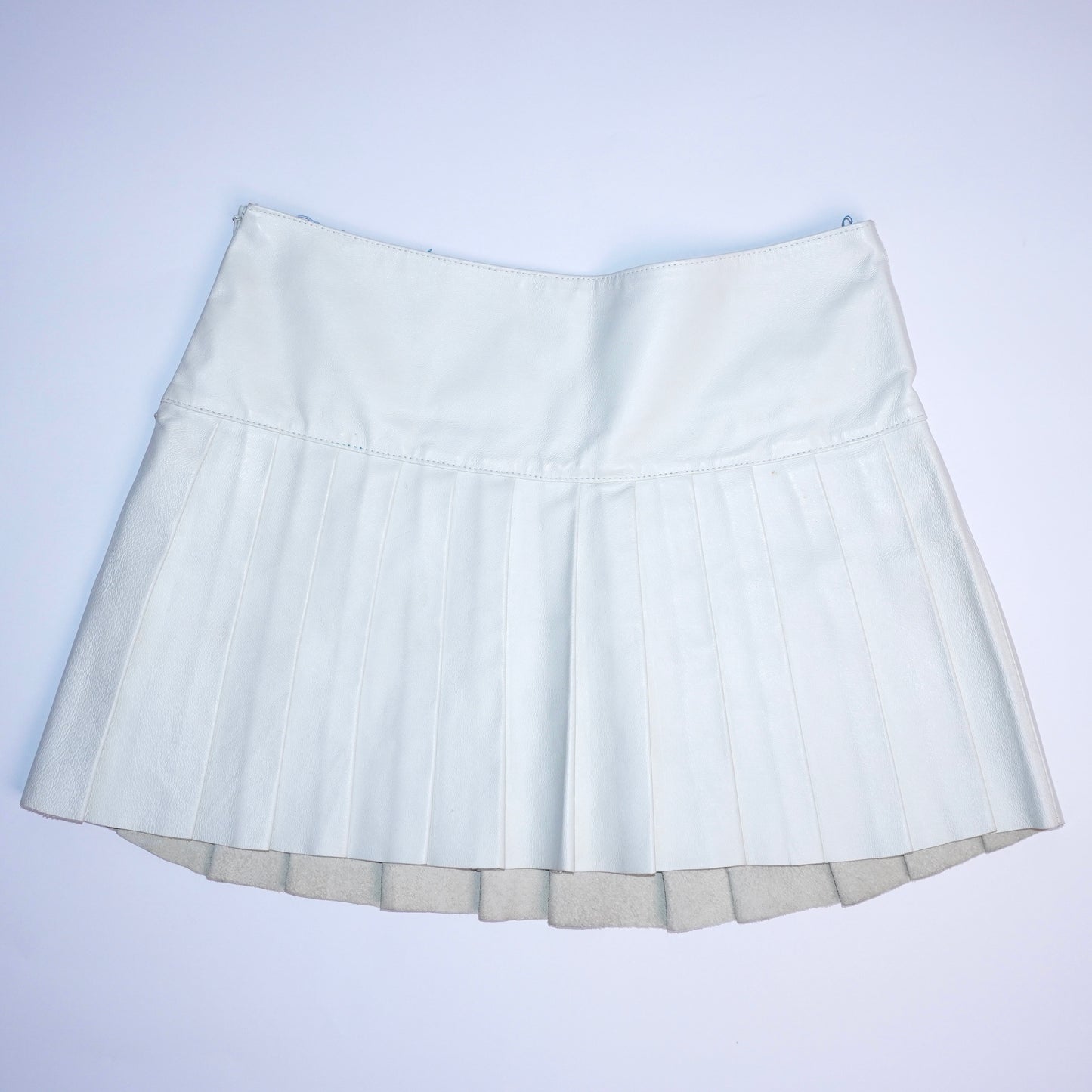 Leather Pleated Skirt (M)